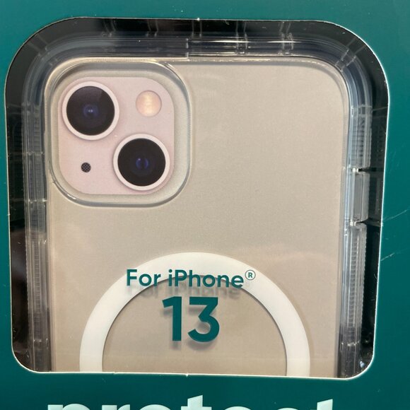 NIB, NEW Protect ONN. MagSafe Compatible Rugged Phone Case for iPhone 13 “Clear” - Picture 2 of 12